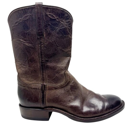 Kemo Sabe Mad Dog Roper Western Boots Mens 9.5 EE Brown Leather Handmade - Picture 6 of 15